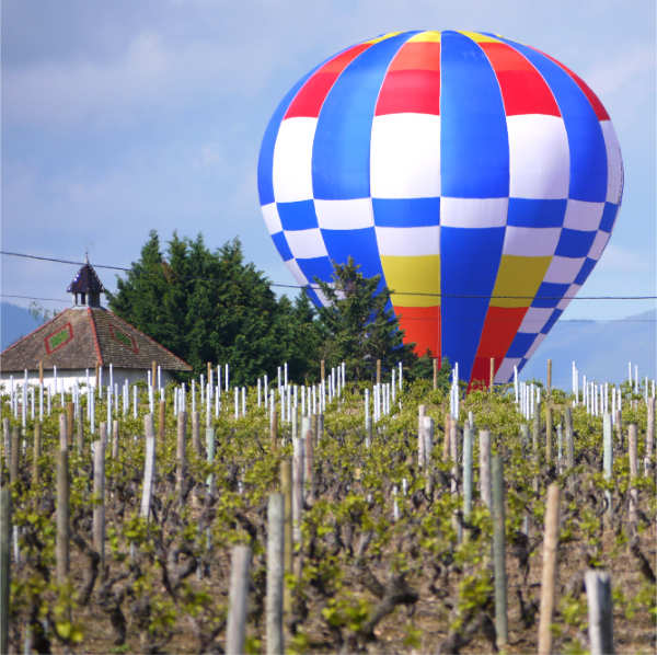 montgolfière en beaujolais