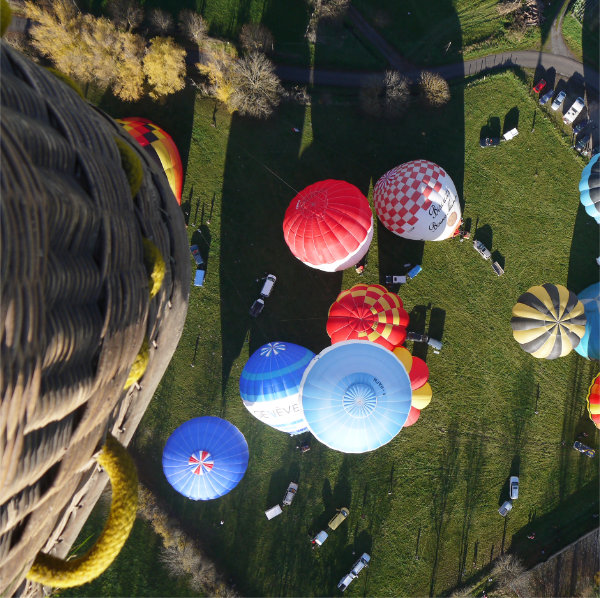 Un point de vue original sur le décollage en montgolfière